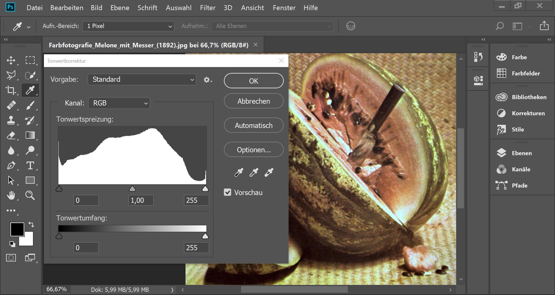 Adobe Photoshop desktop interface with photo editing tools and adjustment controls