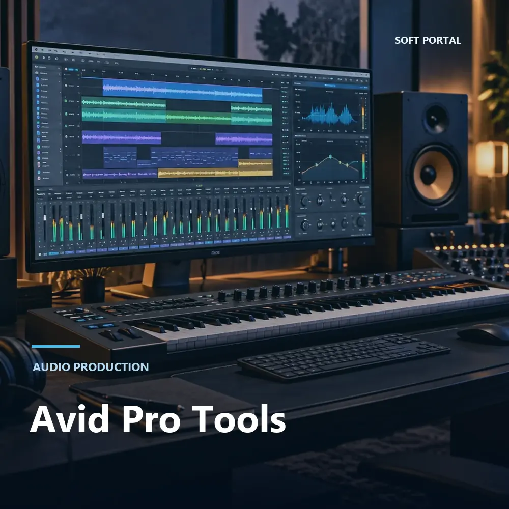 Editorial artwork for Avid Pro Tools in a Windows workspace
