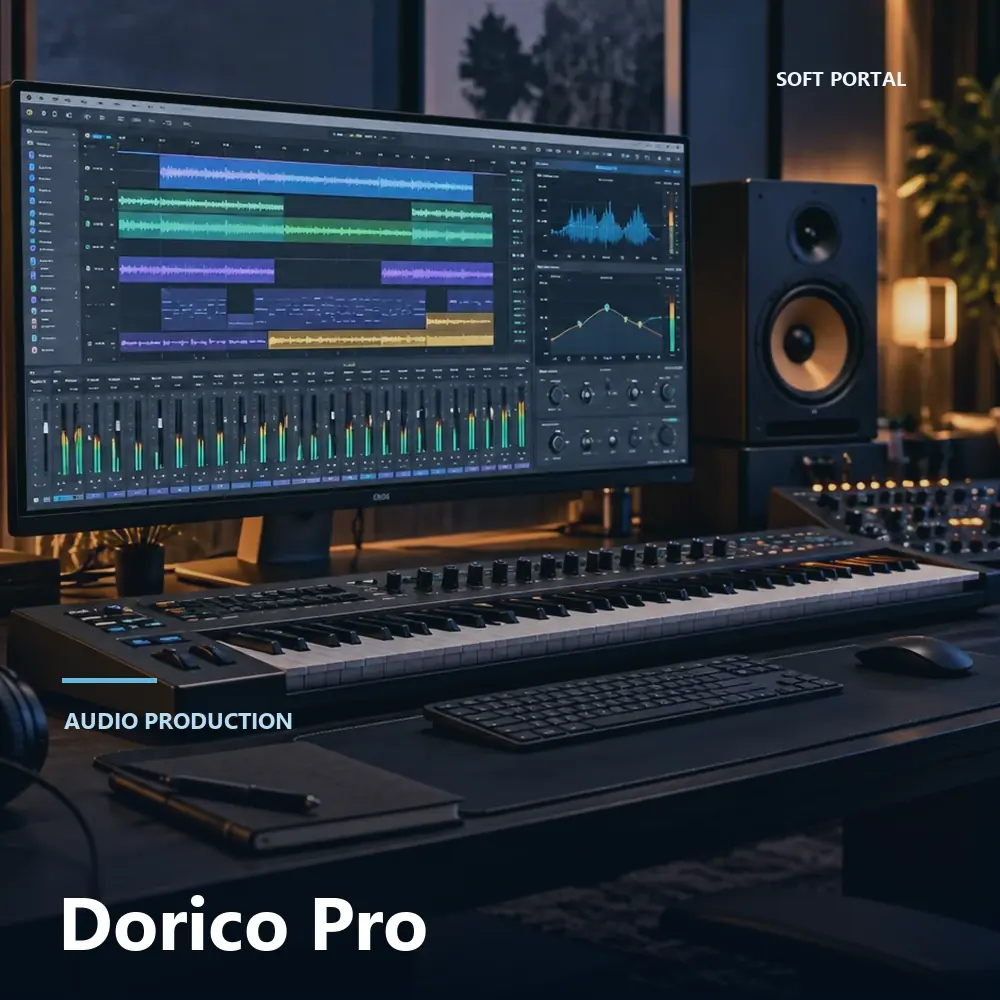 Editorial artwork for Dorico Pro in a Windows workspace