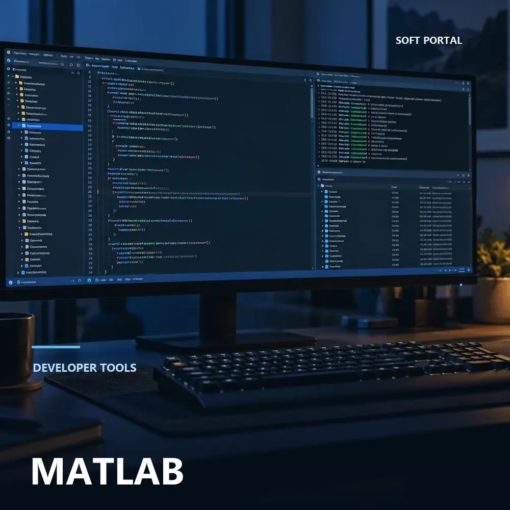 Editorial artwork for MATLAB in a Windows workspace