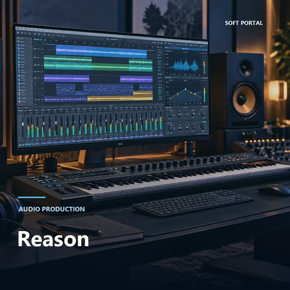 Editorial artwork for Reason in a Windows workspace