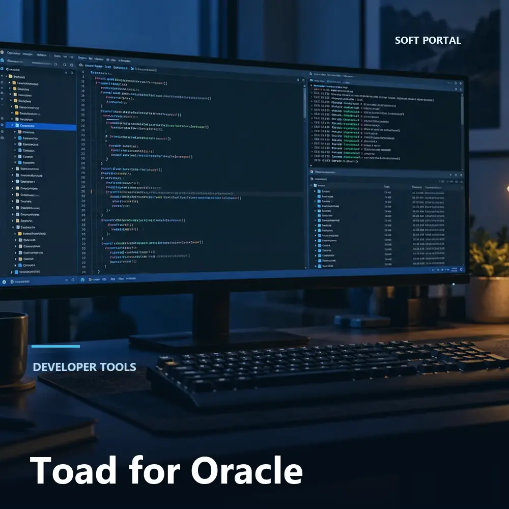 Editorial artwork for Toad for Oracle in a Windows workspace
